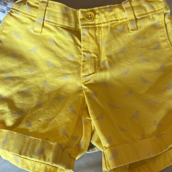 Gap size 5 shorts bundle. Stripped white and blue and yellow with birds. - Picture 5 of 8
